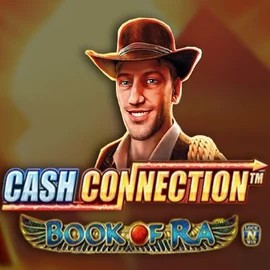 Cash Connection Book Of Ra slot logo by Novomatic at NomaSpin Casino