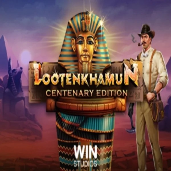 Official Slots logo: Loot'en Khamun the Dead Sea Scrolls by Win Studios at NomaSpin Casino