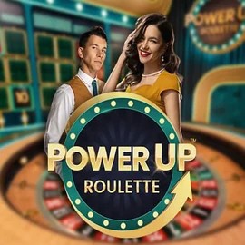 Official Live Casino logo: PowerUP Roulette by Pragmatic Play at NomaSpin Casino