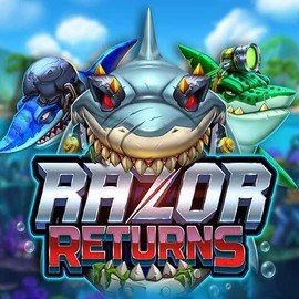 Razor Returns online game logo by Push Gaming on nomasspin.nl